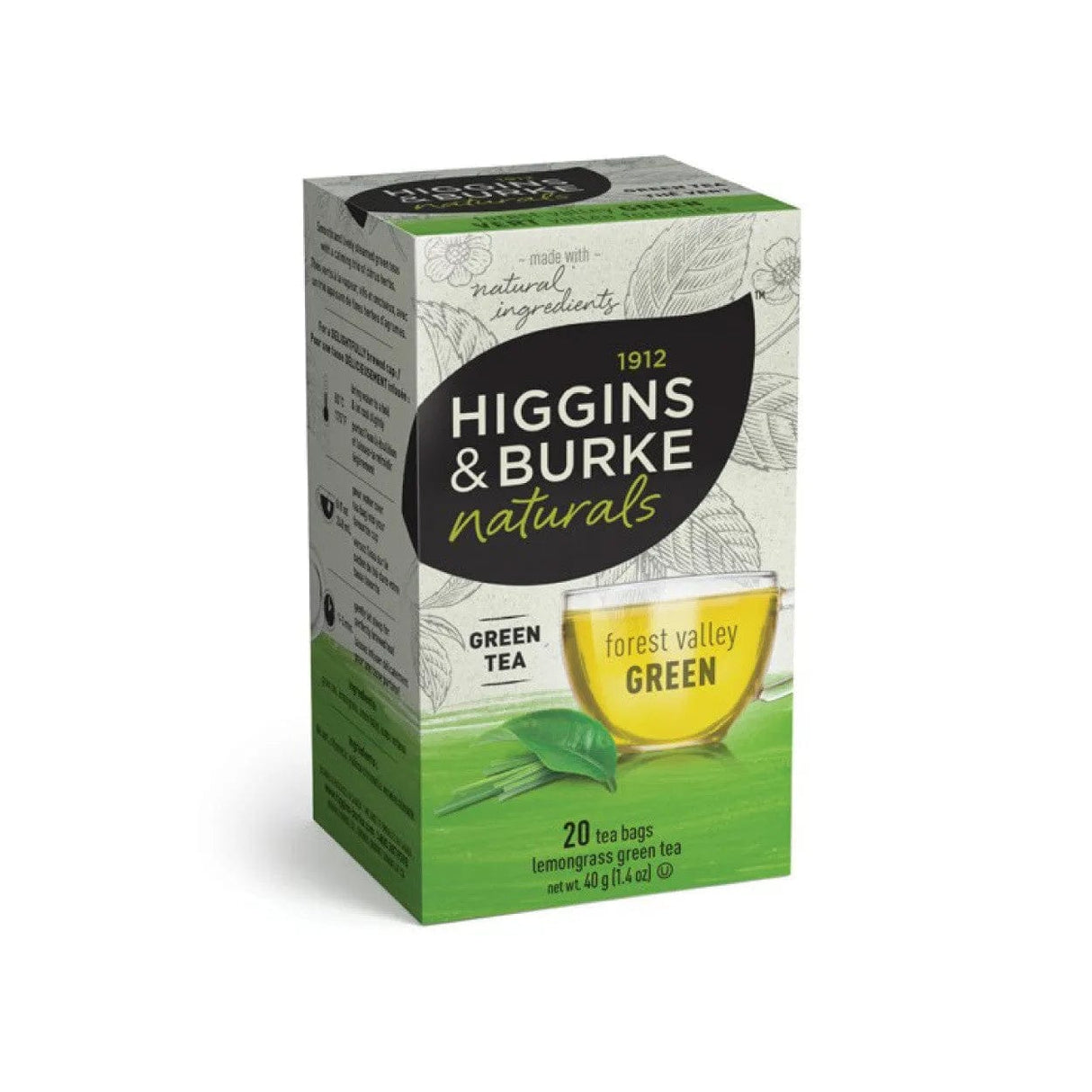 Higgins & Burke Green Forest Valley Tea Bags Tea Bags Higgins & Burke