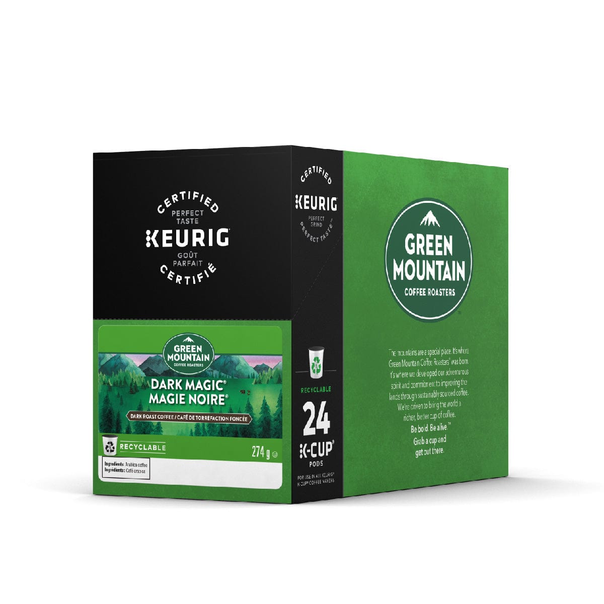 Green Mountain Dark Magic K-Cup® Recyclable Pods | Best Before June 13, 2025 (Case of 96) K-Cups Green Mountain