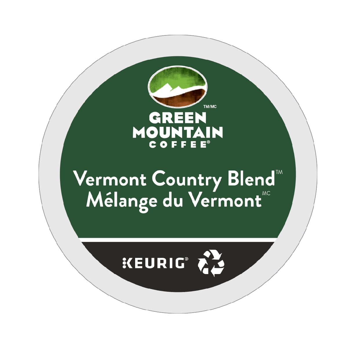 Green Mountain Vermont Country Blend K-Cup® Recyclable Pods (Case of 96) K-Cups Green Mountain