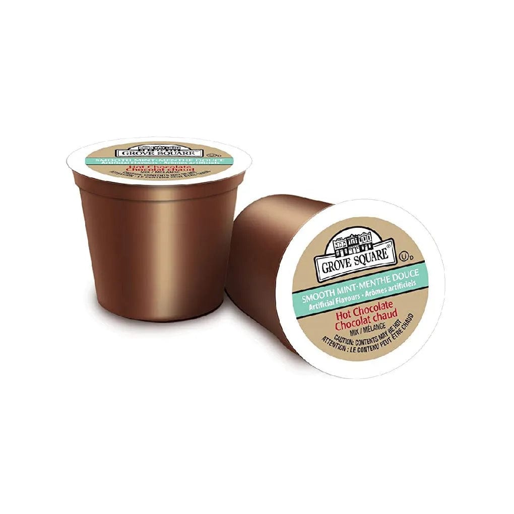 Grove Square Mint Hot Chocolate Single Serve Pods (Box of 24) K-Cups Grove Square