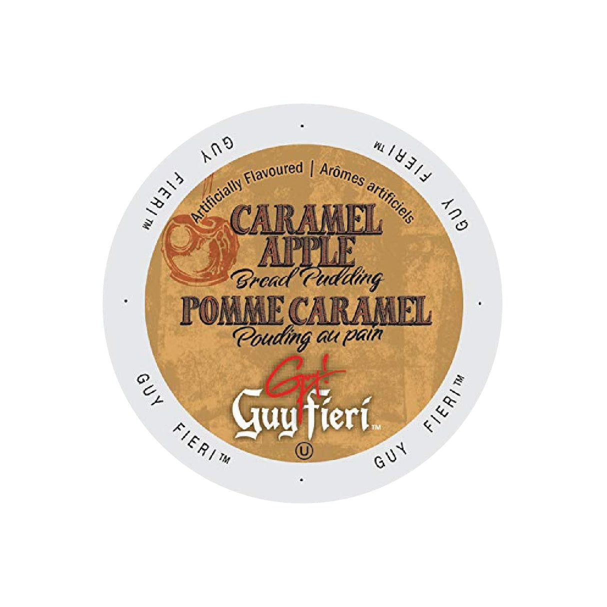 Guy Fieri Caramel Apple Bread Pudding Single-Serve Coffee Pods (Box of 24) K-Cups Guy Fieri