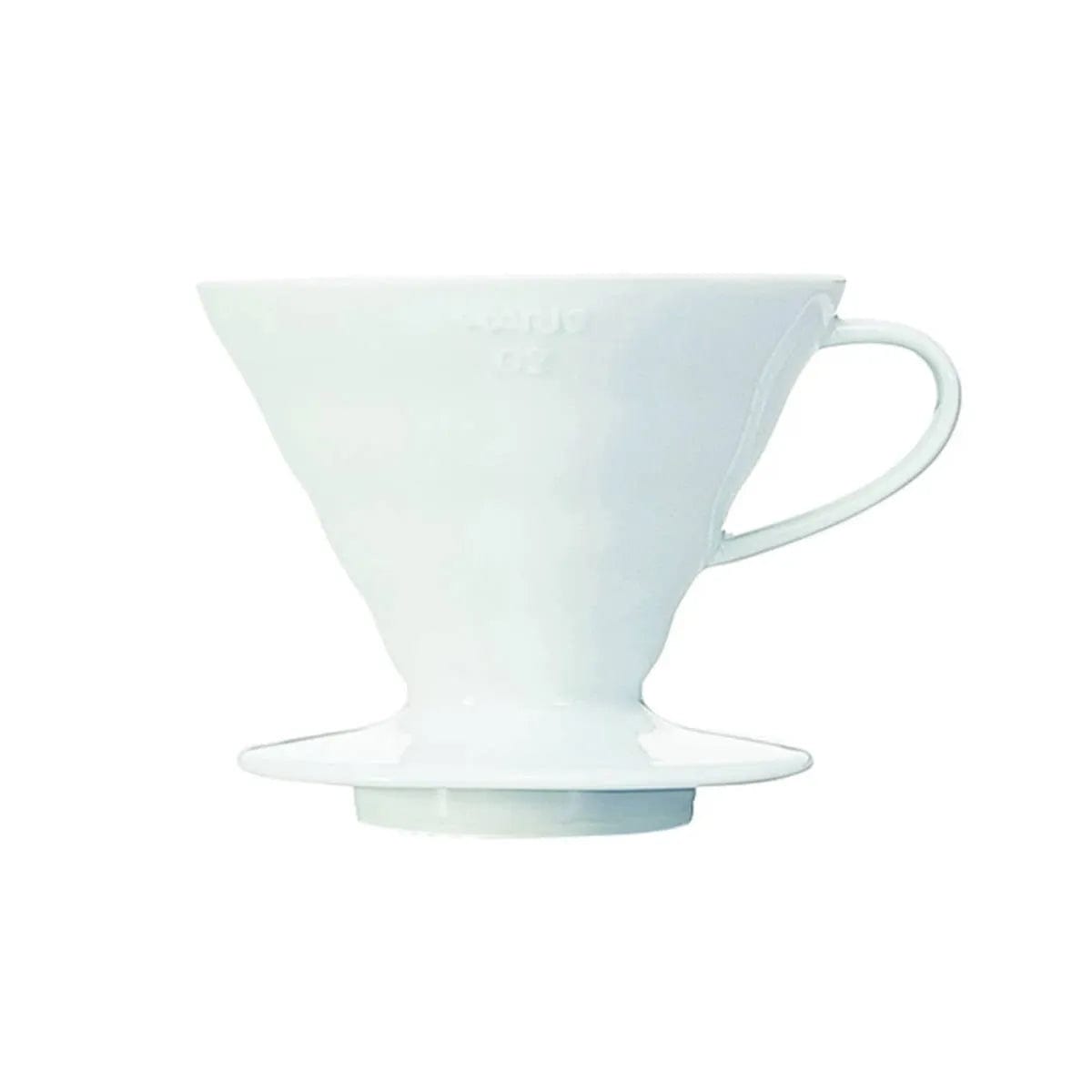 Hario V60 Ceramic Coffee Dripper (Size 02, White) Pour Over Equipment Hario