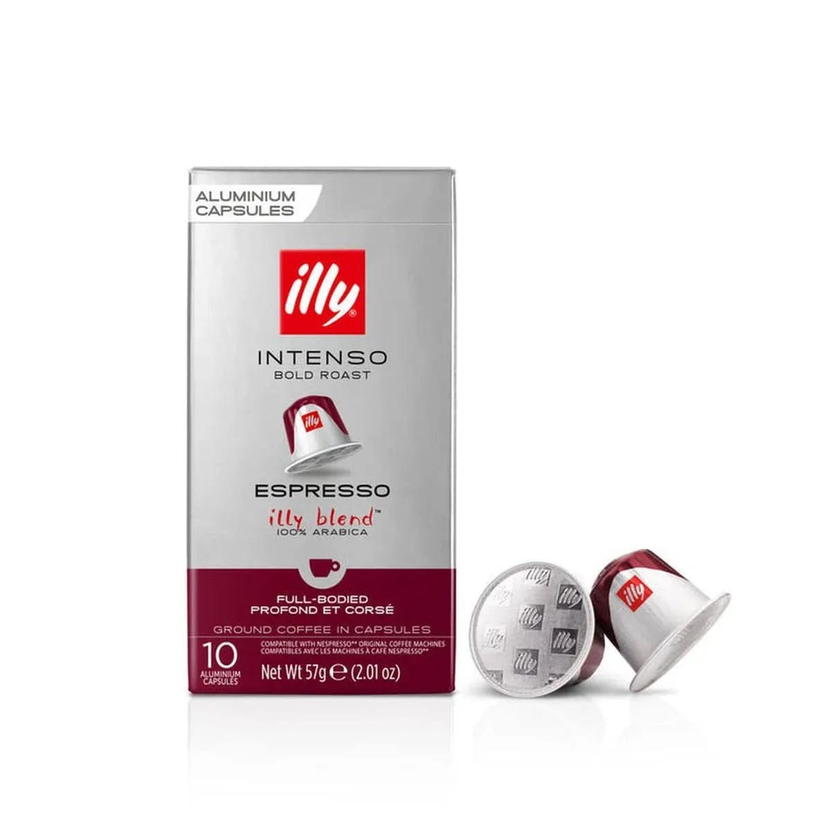 Illy Intenso Original Compatible Espresso Coffee Capsules (Box of 10) Nespresso Compatible Capsules Illy