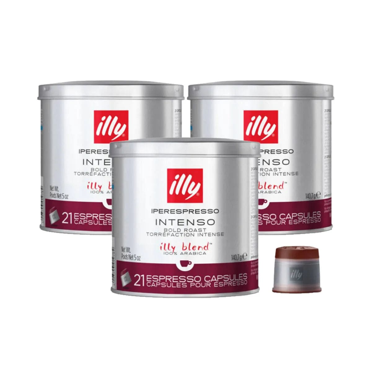 Illy Iperespresso Intenso Dark Espresso Capsules (Case of 63) Illy Iperespresso Capsules Illy