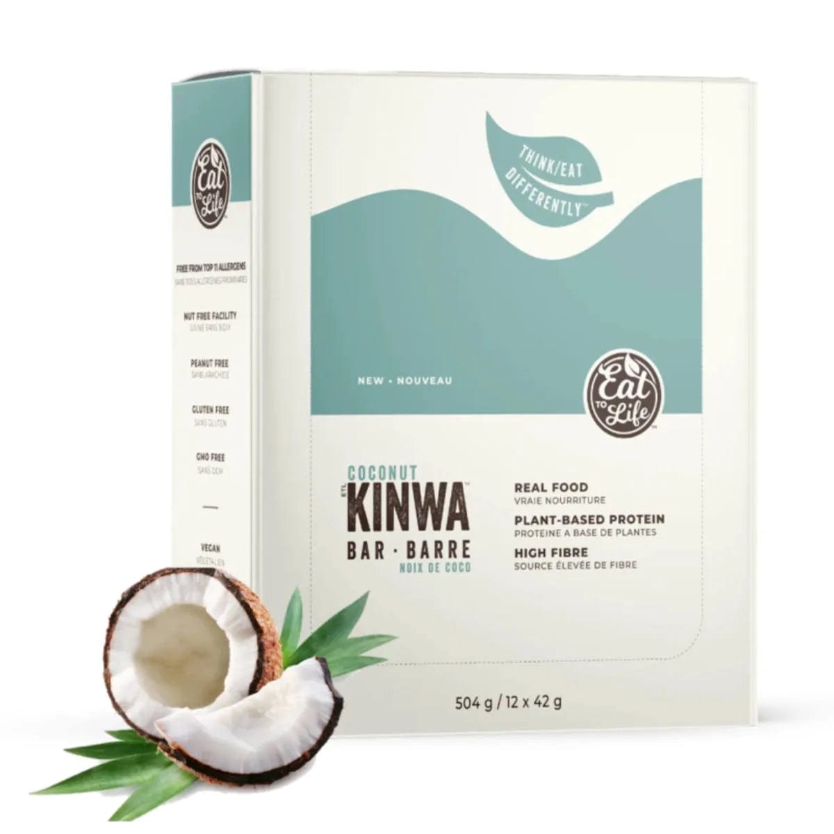 Eat to Life Coconut Kinwa Bars (Box of 12) Snacks & Treats Eat to Life