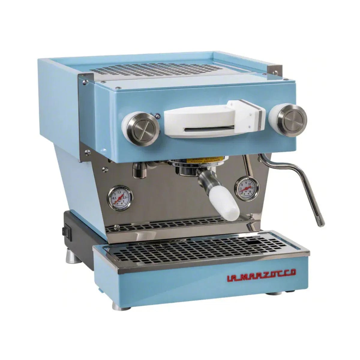 La Marzocco Linea Mini R Dual Boiler Semi-Automatic Espresso Machine (Blue) Espresso Machine (Prosumer) La Marzocco White + Chrome