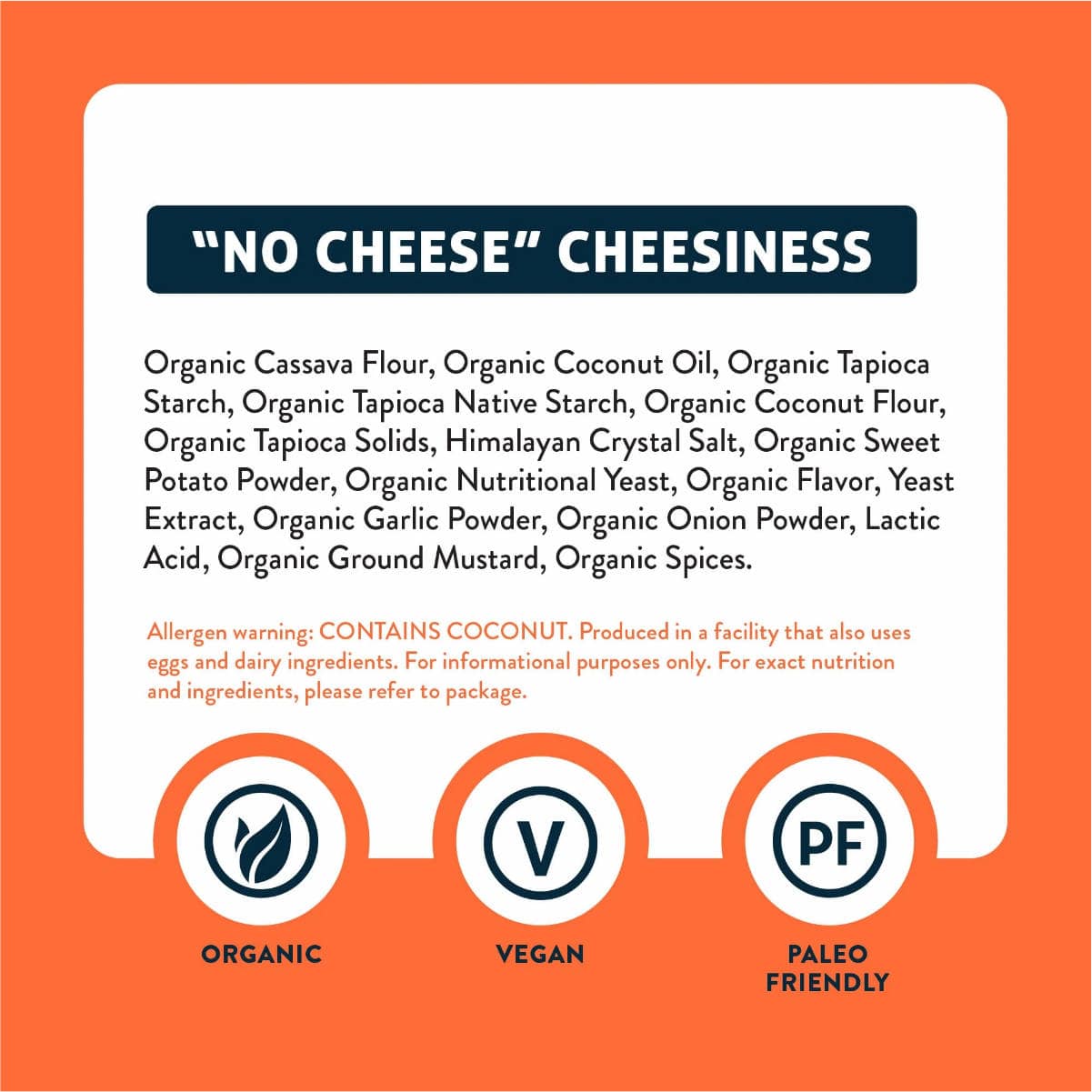 LesserEvil "No Cheese" Cheesiness Paleo Puffs 5oz (Case of 9 Bags) Snacks & Treats LesserEvil
