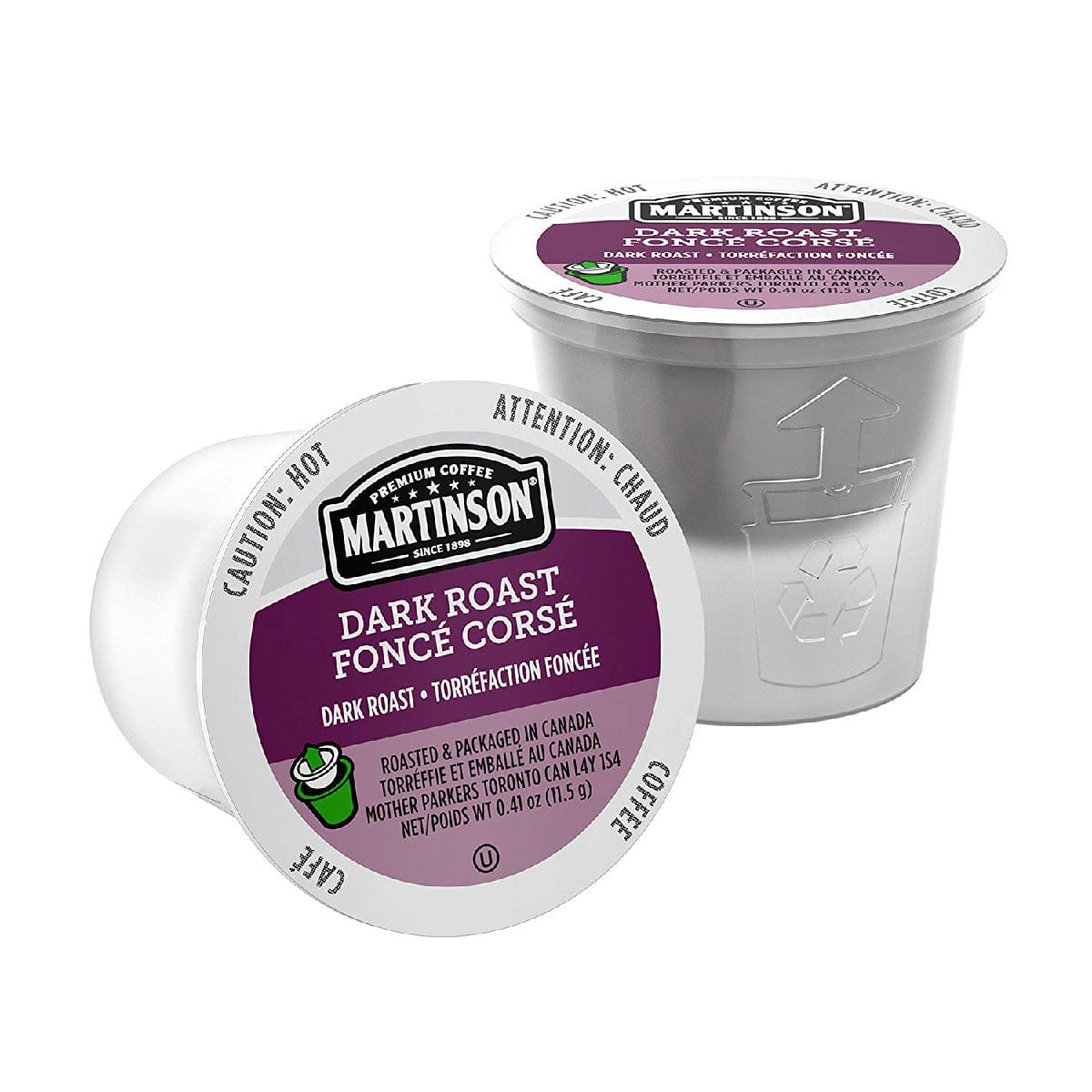 Martinson Coffee Dark Roast Single Serve Pods (Box of 24) K-Cups Martinson