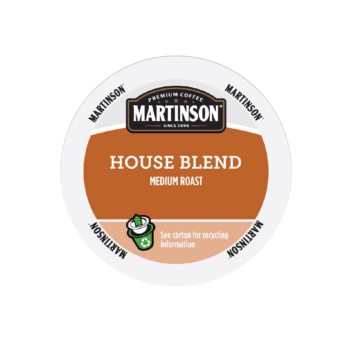 Martinson Coffee House Blend Single Serve Pods (Box of 24) K-Cups Martinson