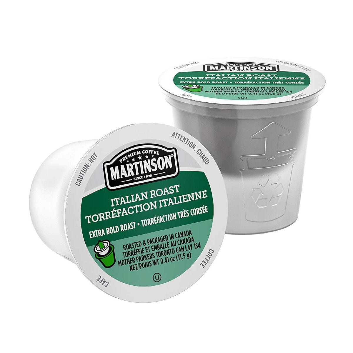 Martinson Coffee Italian Roast Single Serve Pods (Box of 24) K-Cups Martinson