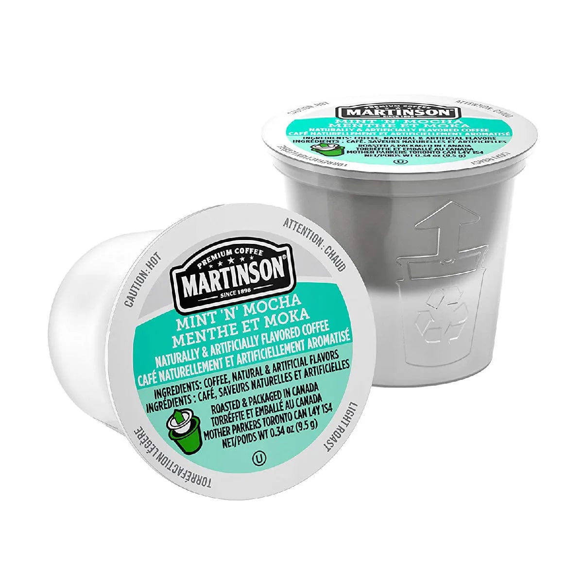 Martinson Coffee Mint N Mocha Single Serve Pods (Box of 24) K-Cups Martinson