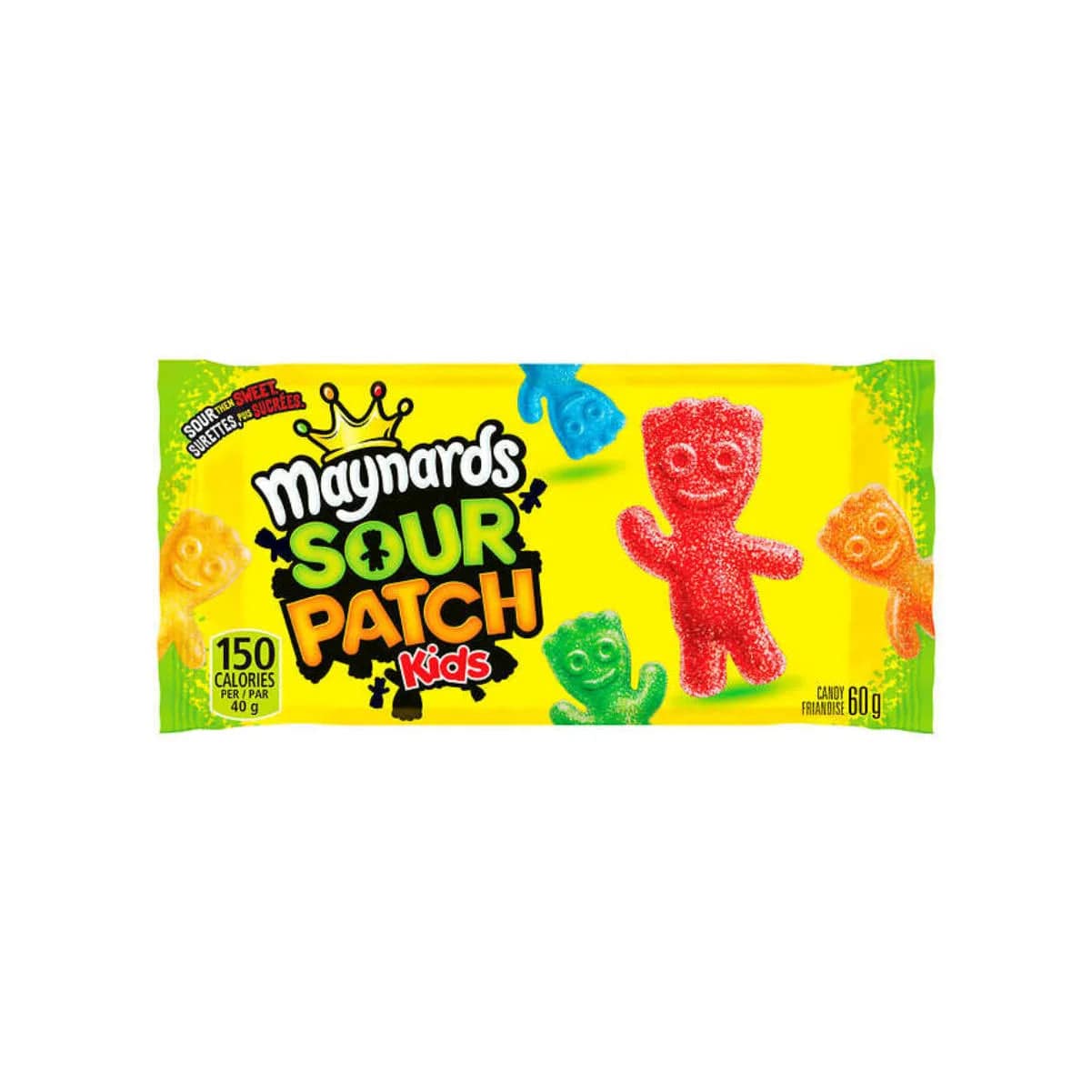 Maynards Sour Patch Kids Gummy Candy Bulk 60g Bags (Pack of 72) Candy Maynards