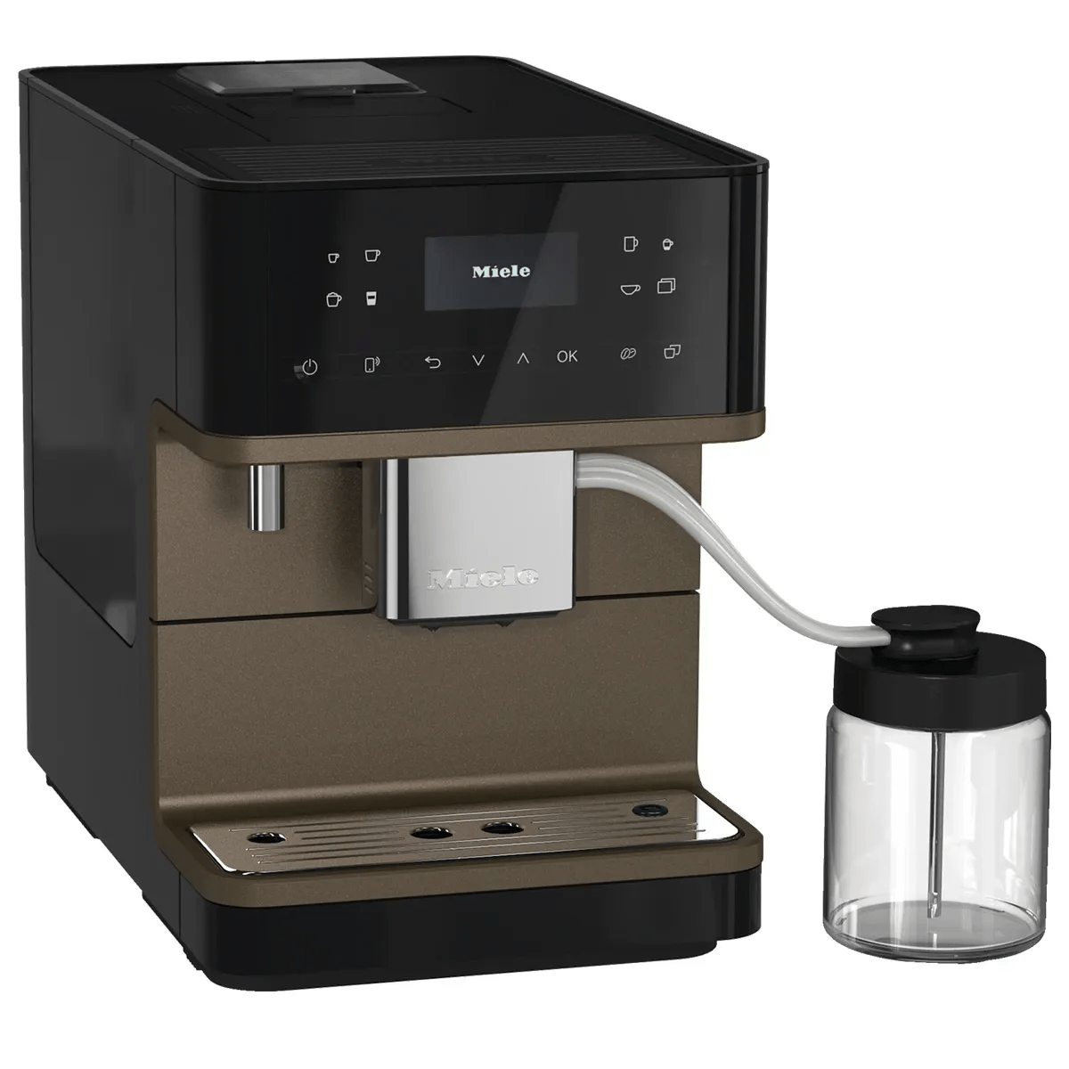 Miele CM 6360 Super Automatic Countertop Coffee & Espresso Machine (Obsidian Black & Bronze) Super Automatic Espresso Machine Miele