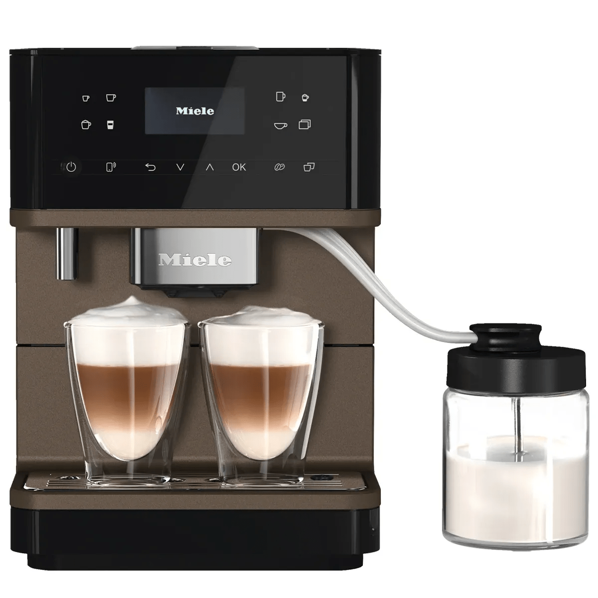 Miele CM 6360 Super Automatic Countertop Coffee & Espresso Machine (Obsidian Black & Bronze) Super Automatic Espresso Machine Miele