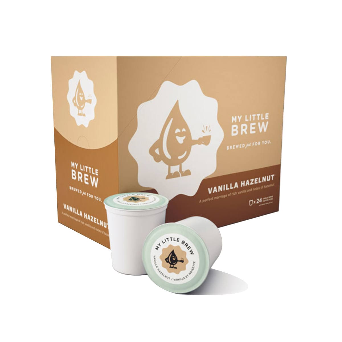 My Little Brew Vanilla Hazelnut Single-Serve Coffee Pods (Case of 96) K-Cups My Little Brew