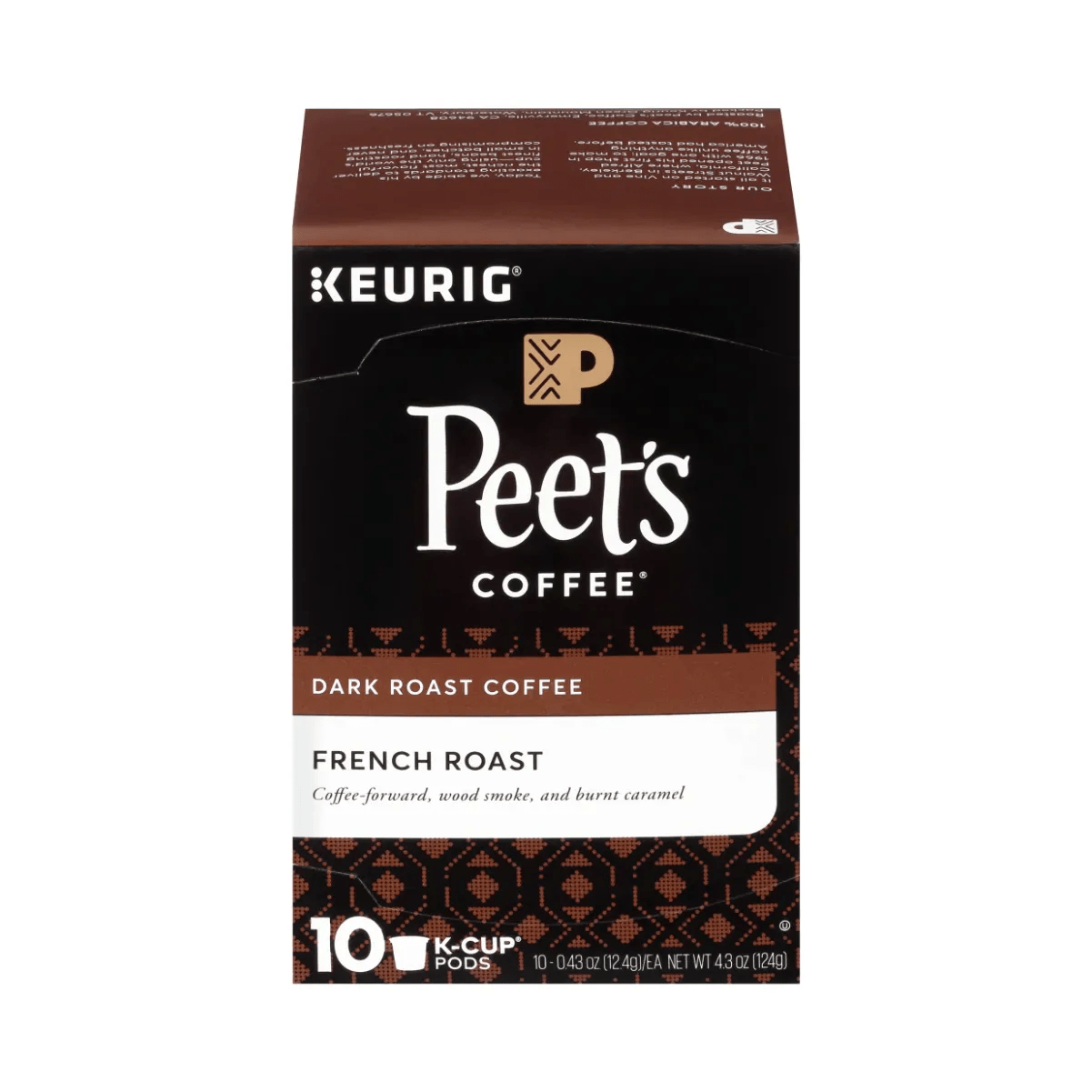 Peet's Coffee French Roast K-Cup® Pods (Box of 10) K-Cups Peet's Coffee
