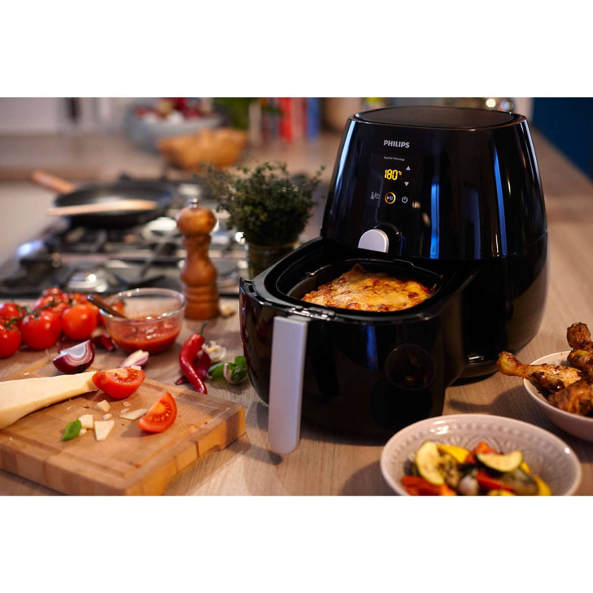 Philips Viva Collection Digital Airfryer With Rapid Air Technology HD9230/26 (Black) Airfryer Philips