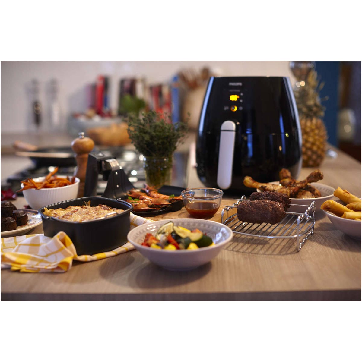Philips Viva Collection Digital Airfryer With Rapid Air Technology HD9230/26 (Black) Airfryer Philips