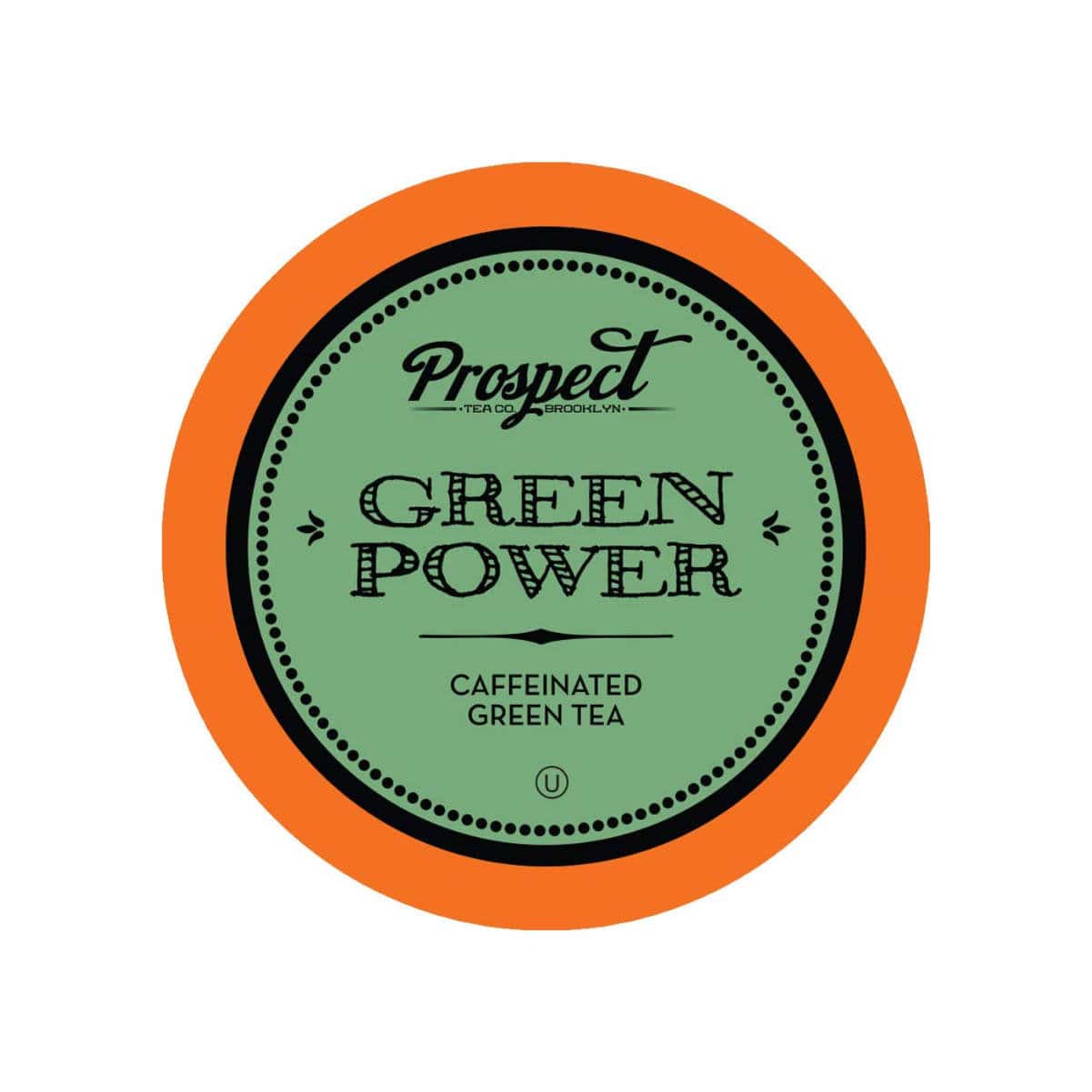 Prospect Tea Green Power Single-Serve Pods (Box of 40) K-Cups Prospect Tea