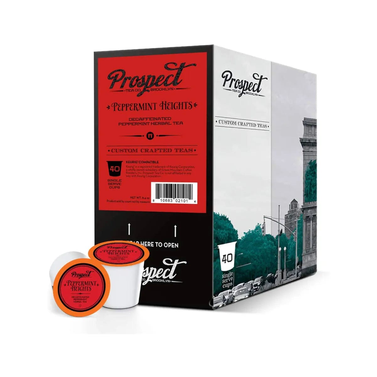 Prospect Tea Peppermint Heights Single-Serve Pods (Box of 40) K-Cups Prospect Tea