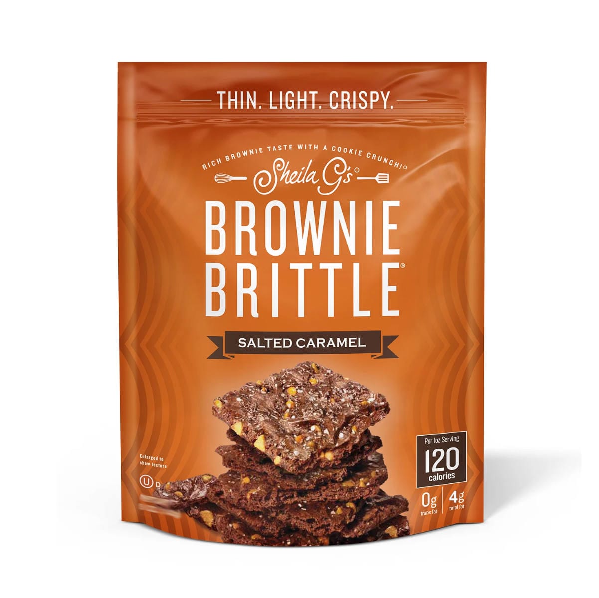Sheila G's Salted Caramel Brownie Brittle (Case of 12 Bags x 4oz) Snacks & Treats Sheila G's