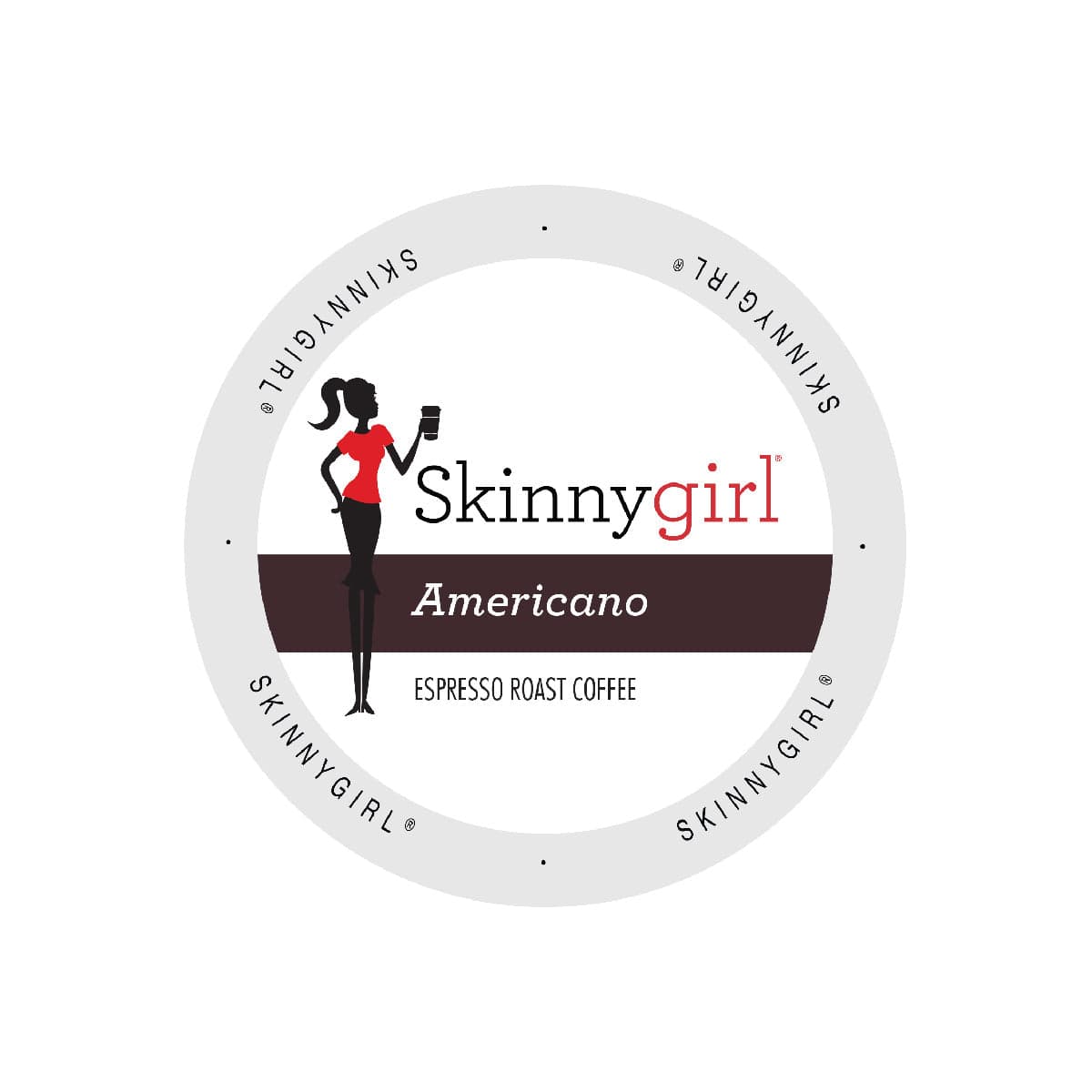 SkinnyGirl Americano Single Serve Coffee Pods (Case of 96) K-Cups Skinnygirl