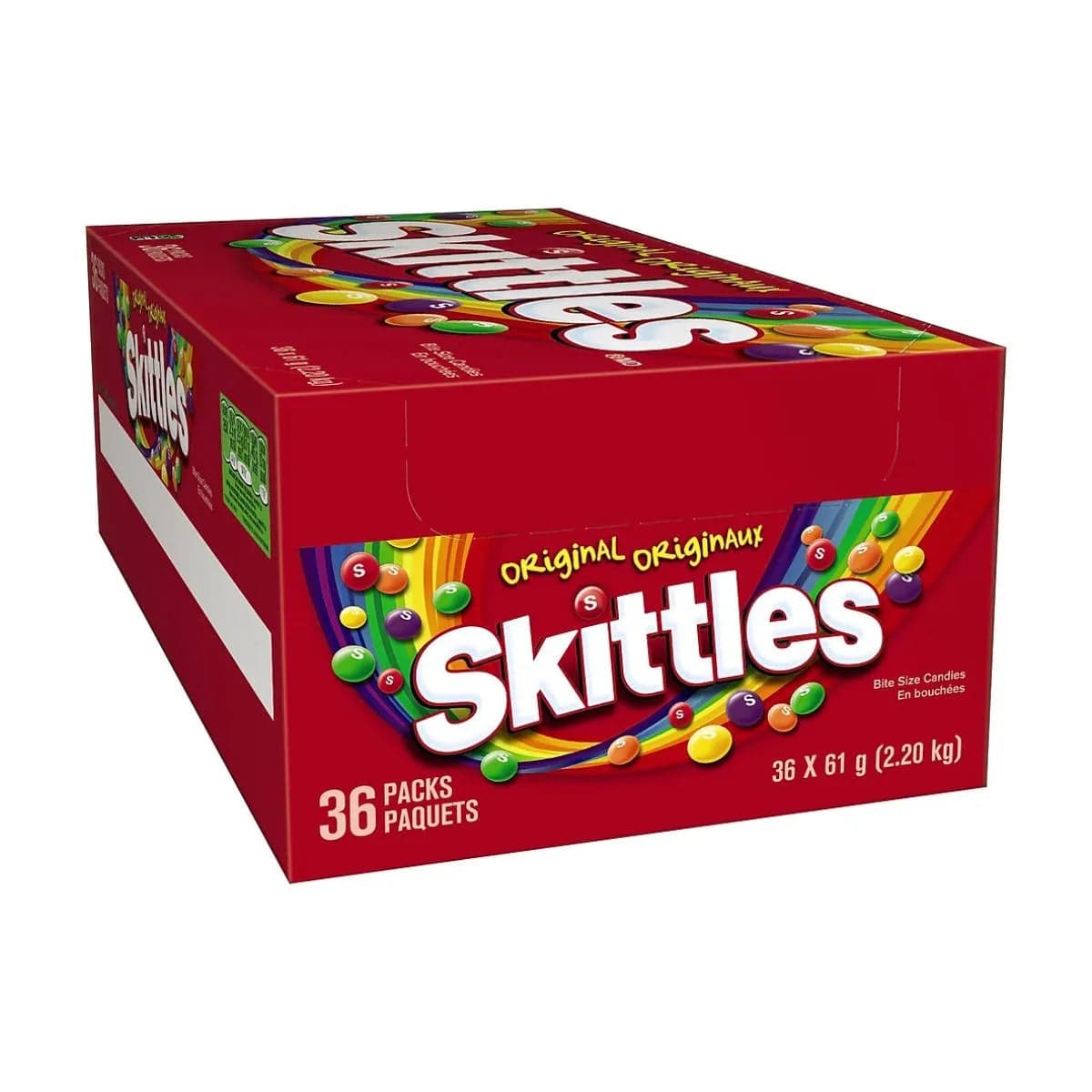Skittles Original Bulk 61g Bags (Case of 36) Candy Skittles