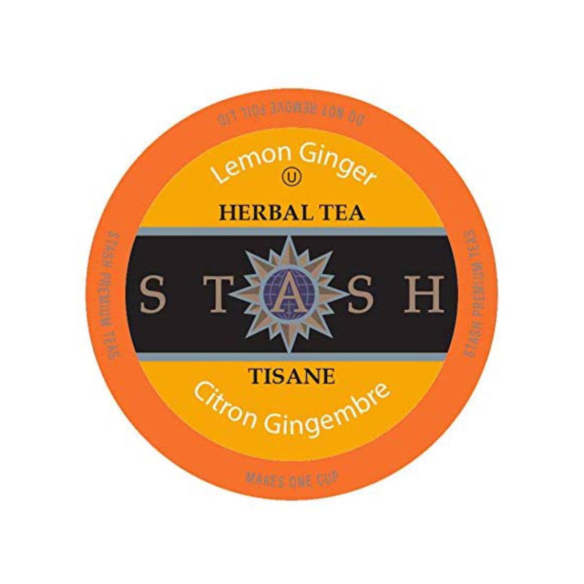 Stash Lemon Ginger Tea Single Serve Pods (Box of 24) K-Cups Stash