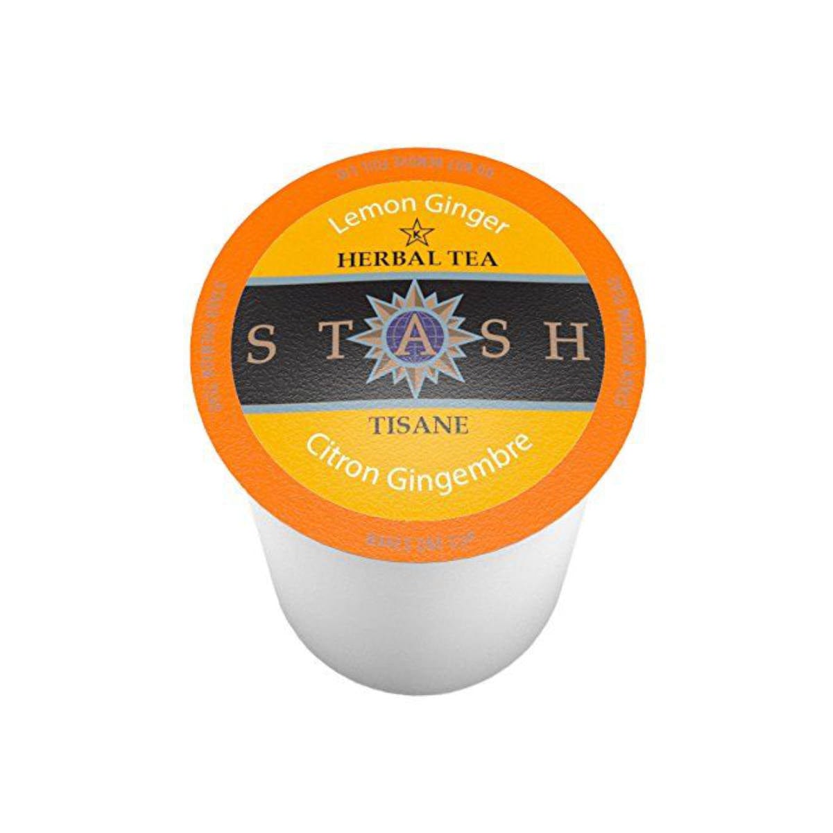 Stash Lemon Ginger Tea Single Serve Pods (Box of 24) K-Cups Stash