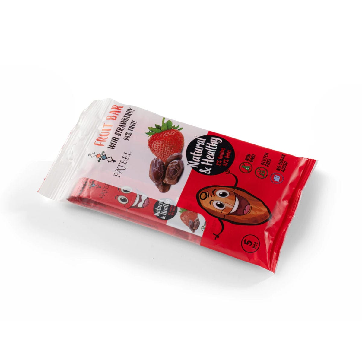 Fateel Healthy Fruit Bar Dates & Strawberry - 6 Bags Snacks & Treats Fateel