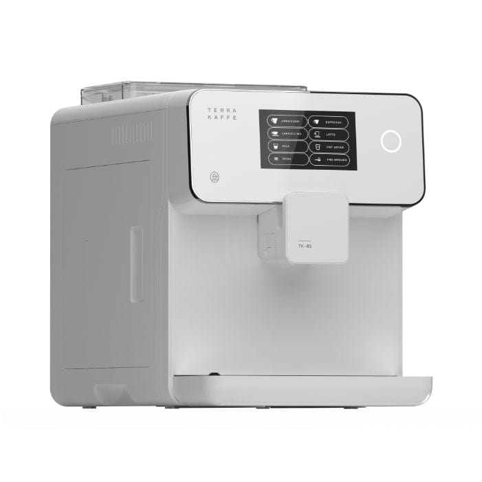 Terra Kaffe TK-01 Super Automatic Espresso, Cappuccino, & Latte Machine (White) - USED/RETURN (3355) Super Automatic Espresso Machine Terra Kaffe