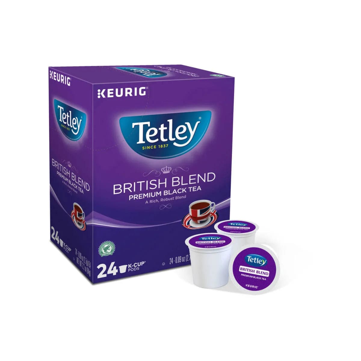 Tetley® British Blend K-Cup® Recyclable Tea Pods (Box of 24) K-Cups Tetley