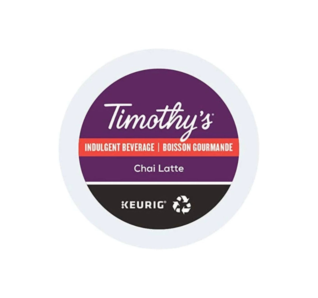 Timothy's Indulgence Chai Latte K-Cup® Pods (Box of 24) K-Cups Timothy's