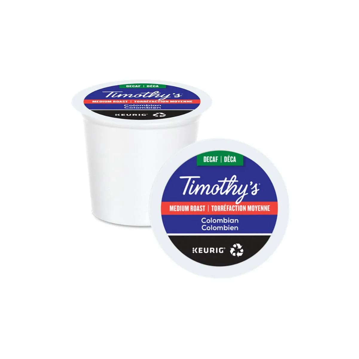 Timothy's Decaffeinated Colombian K-Cup® Recyclable Pods (Box of 24) K-Cups Timothy's