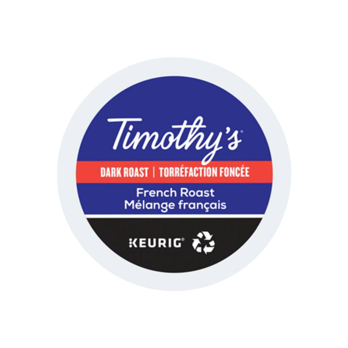 Timothy's French Roast K-Cup® Recyclable Pods (Box of 24) K-Cups Timothy's