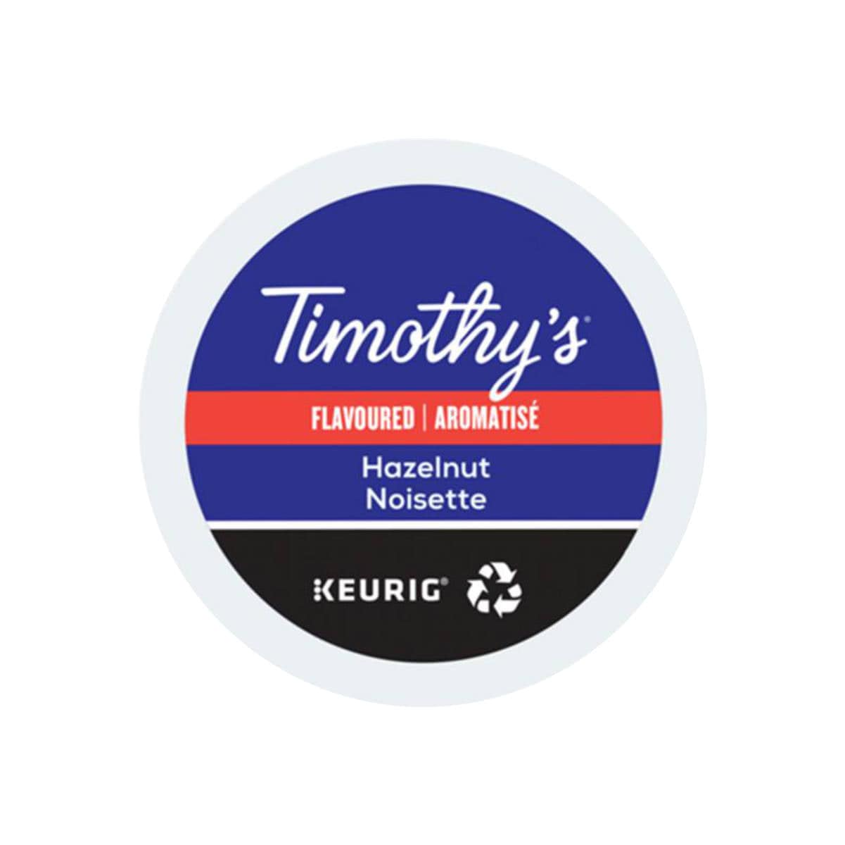 Timothy's Hazelnut K-Cup® Recyclable Pods (Box of 24) K-Cups Timothy's