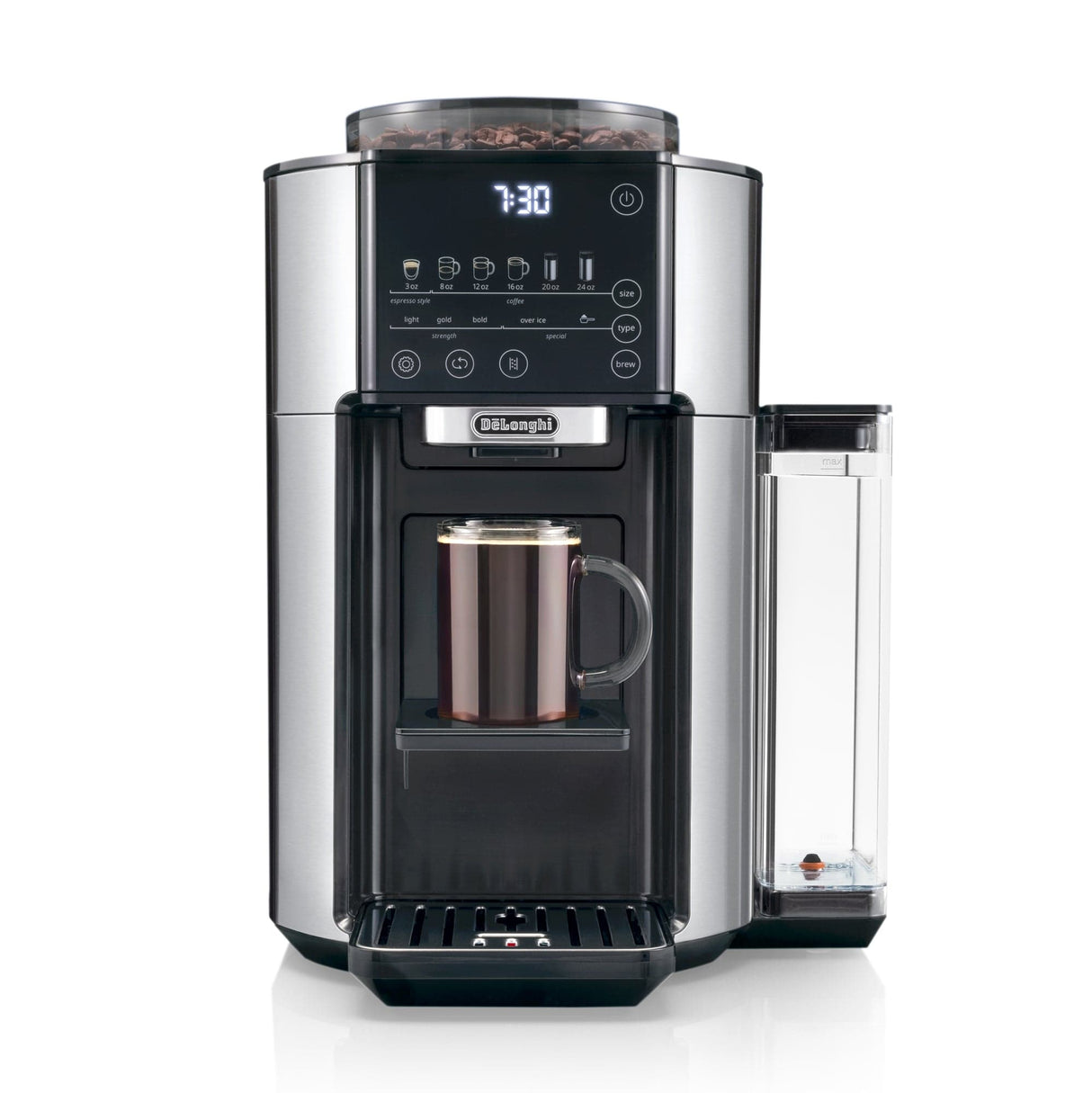 De'Longhi TrueBrew Fully Automatic Drip Coffee Machine CAM51025MB (Stainless Steel) Super Automatic Espresso Machine DeLonghi