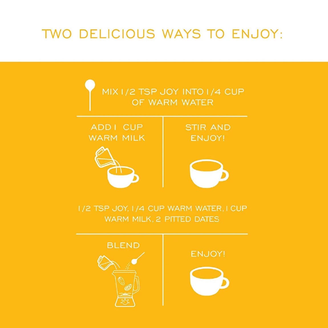 Turmeric Latte Joy Golden Milk Blend (Powder - 100g / 3.5oz) Loose Leaf Tea Turmeric Teas