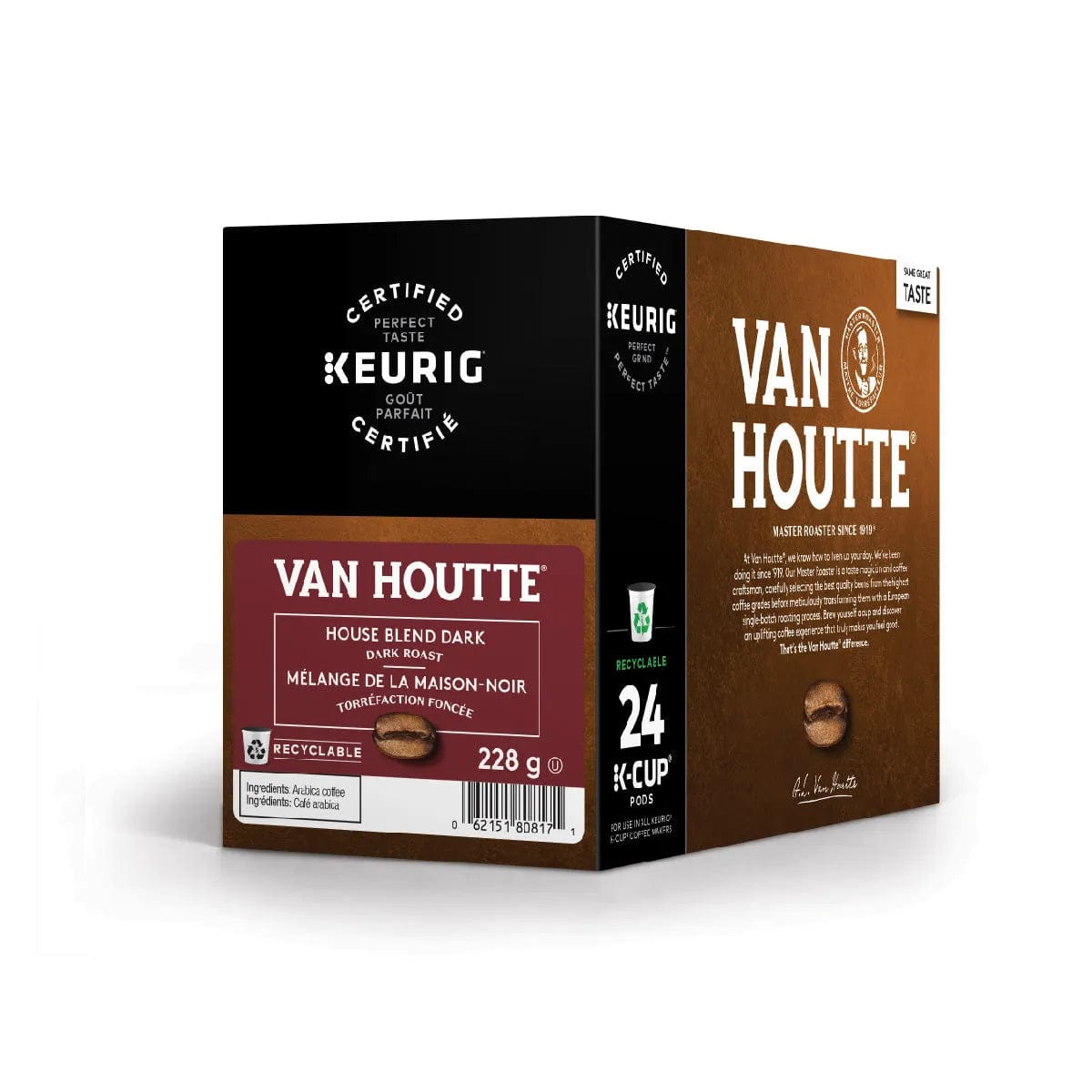 Van Houtte Original House Blend Dark K-Cup® Recyclable Pods (Box of 24) K-Cups Van Houtte