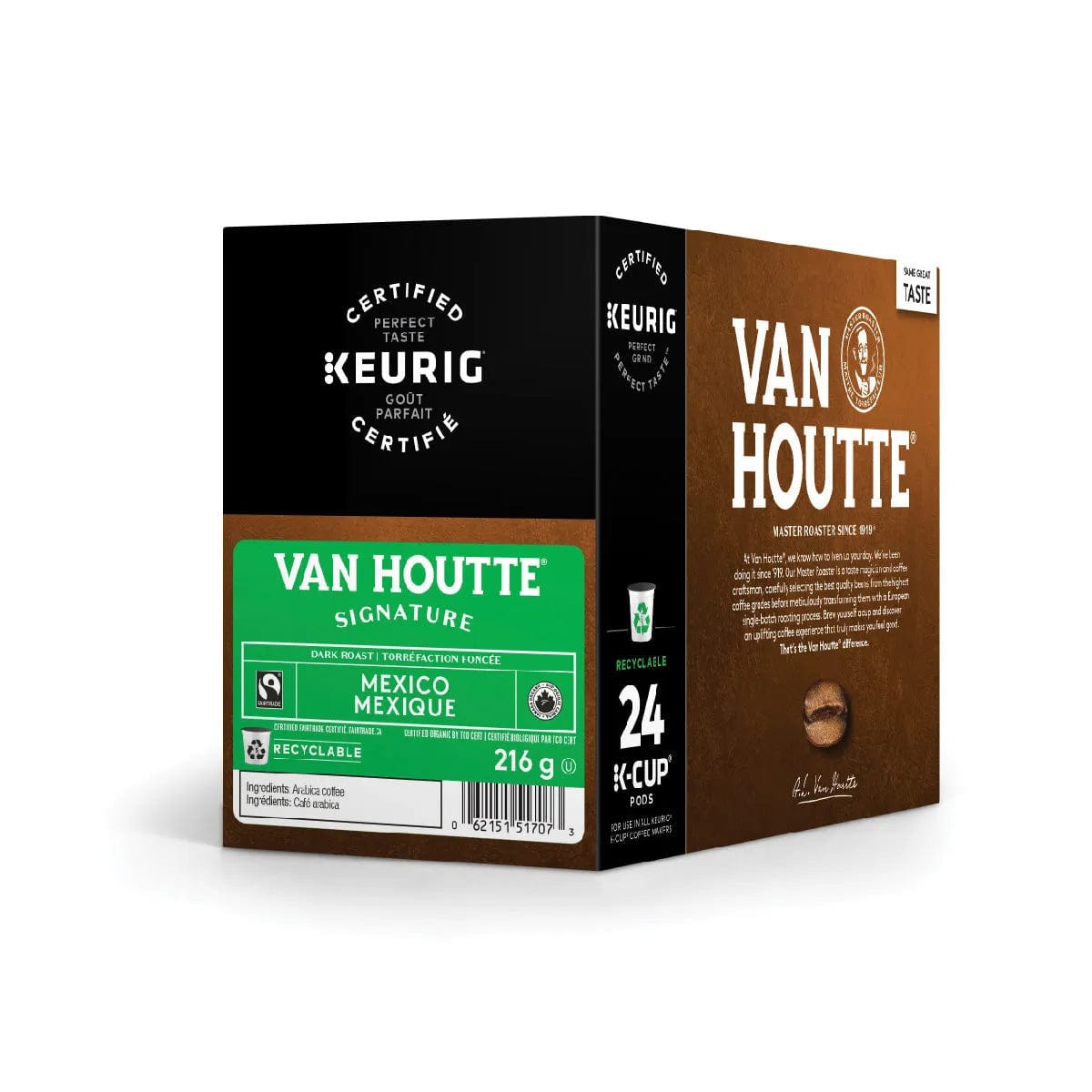 Van Houtte Fair Trade Mexico Organic K-Cup® Recyclable Pods (Box of 24) K-Cups Van Houtte