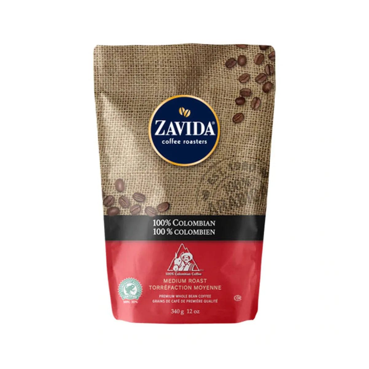 Zavida 100% Colombian Whole Bean Coffee (12 oz.) Whole Bean Coffee Zavida