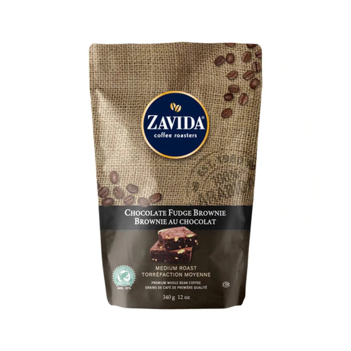 Zavida Chocolate Fudge Brownie Whole Bean Coffee (12 oz.) Whole Bean Coffee Zavida