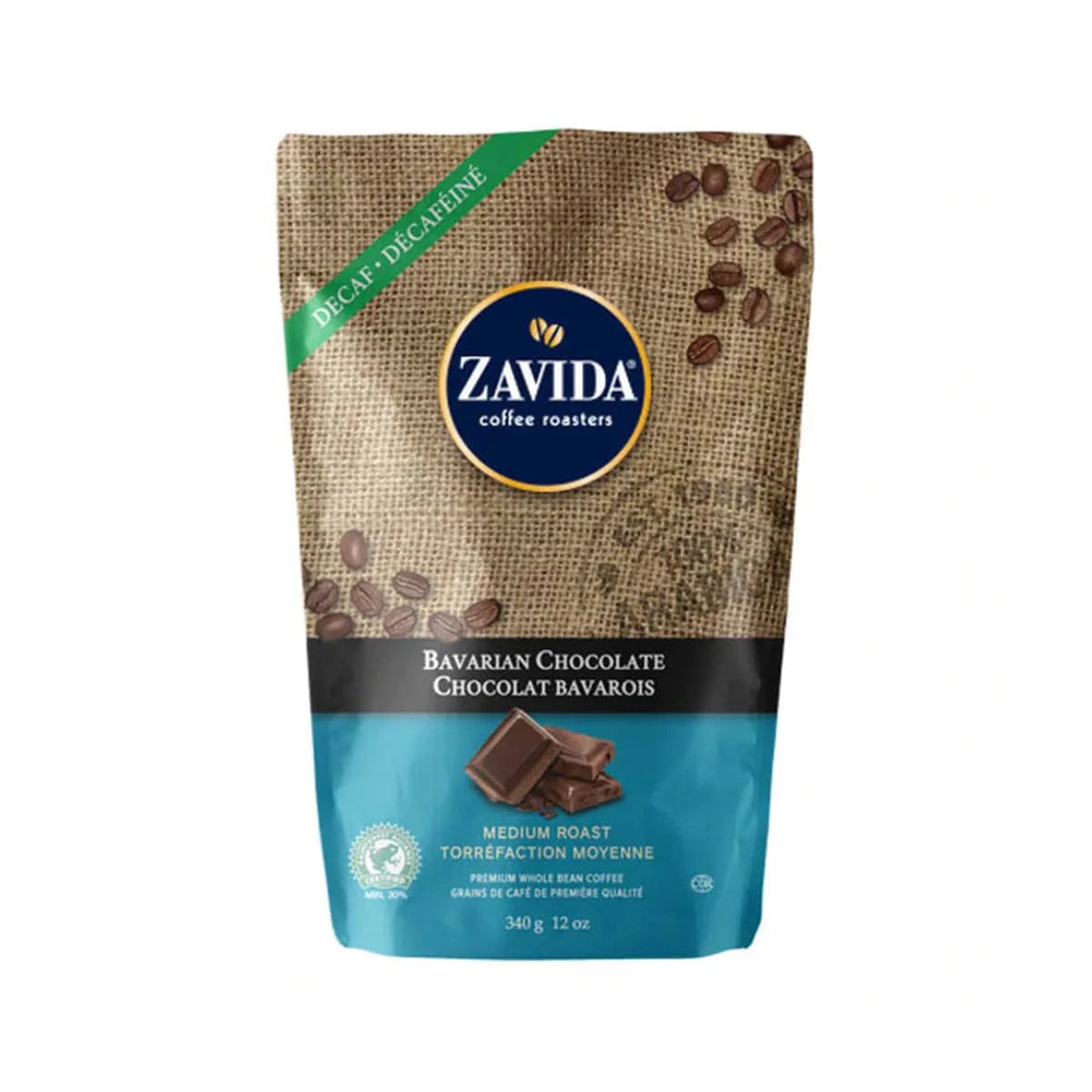 Zavida Decaf Bavarian Chocolate Whole Bean Coffee (12 oz.) Whole Bean Coffee Zavida