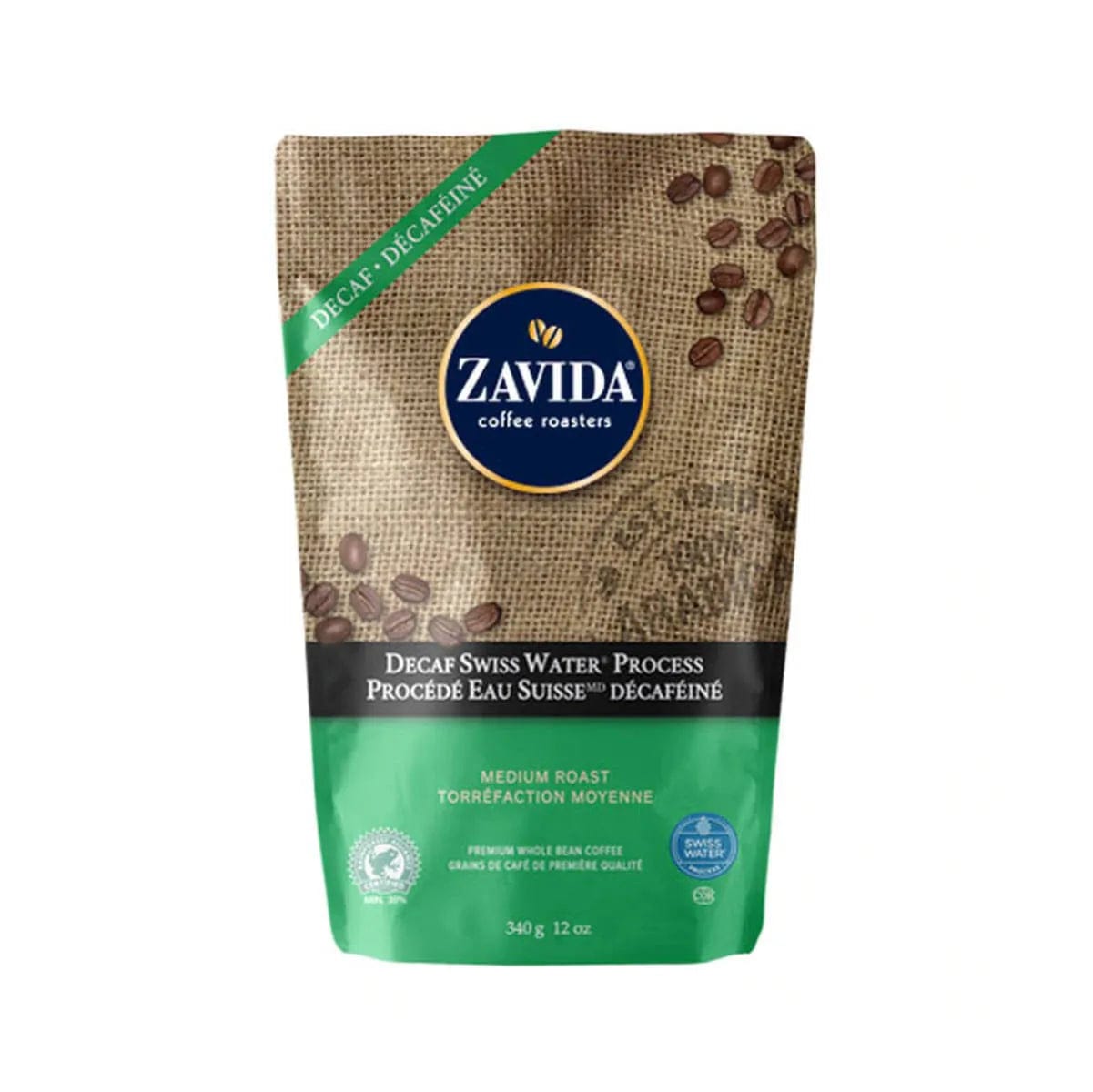 Zavida Decaf Swiss Water® Process Whole Bean Coffee (12 oz.) Whole Bean Coffee Zavida