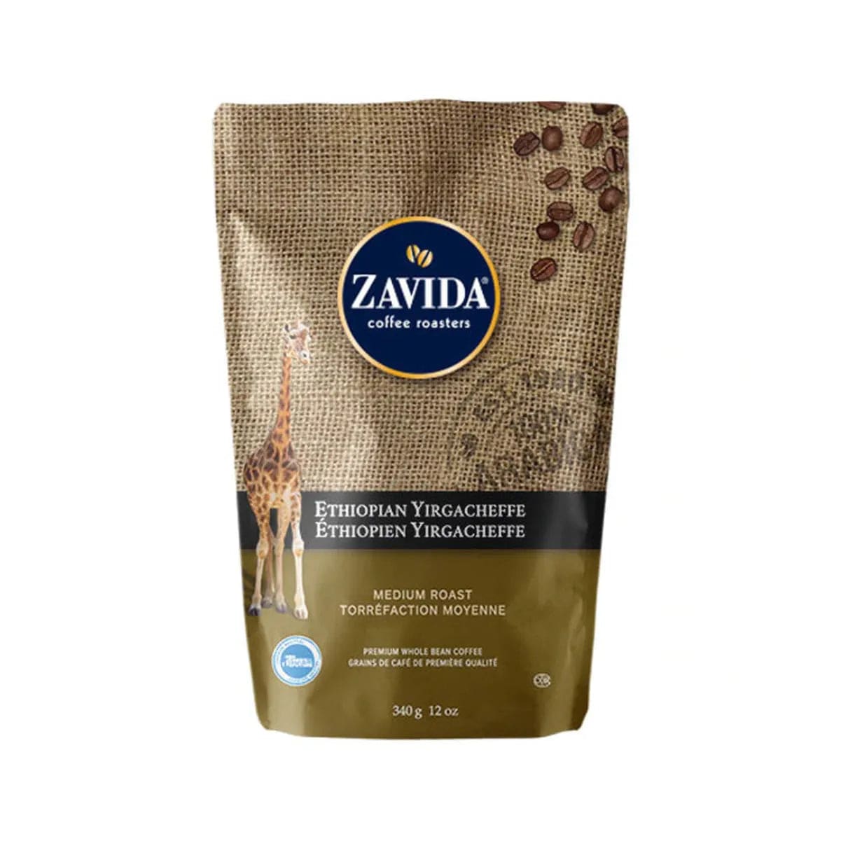 Zavida Ethiopian Yirgacheffe Whole Bean Coffee (12 oz.) Whole Bean Coffee Zavida