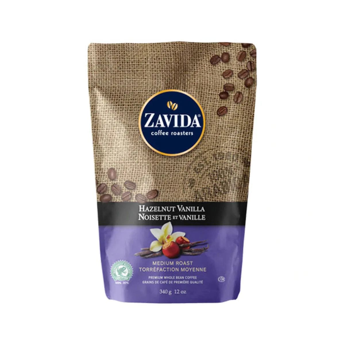 Zavida Hazelnut Vanilla Whole Bean Coffee (12 oz.) Whole Bean Coffee Zavida
