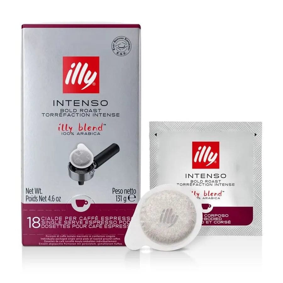 Illy E.S.E. Pods Intenso Dark Roast (Box of 18) - Best Before May 2025 E.S.E. Pods Illy