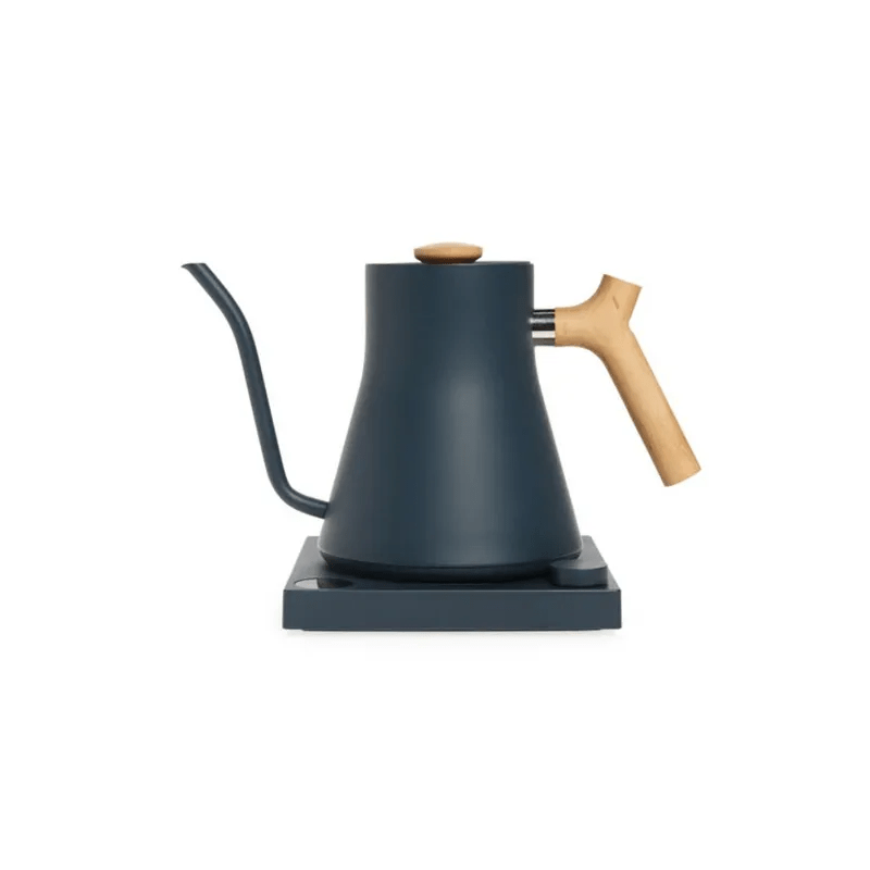 Fellow Stagg EKG Pour-Over Kettle (Stone Blue + Maple) Kettle Fellow