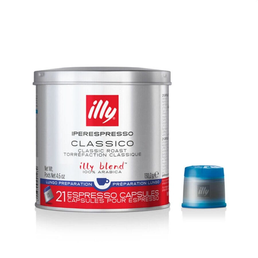 Illy Iperespresso Capsules Lungo Classico Medium Espresso (21 Ct. Tin) Illy Iperespresso Capsules Illy
