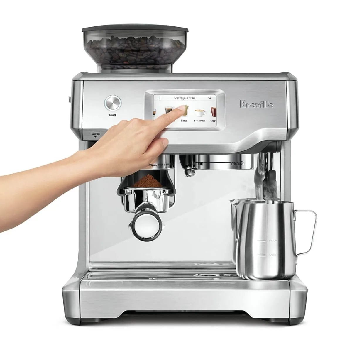 Breville The Barista Touch Espresso Machine BES880BSS (Brushed Stainless Steel) Espresso Machine Breville